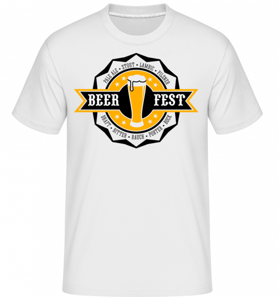 Beer Fest -  Shirtinator Men's T-Shirt - White - Front