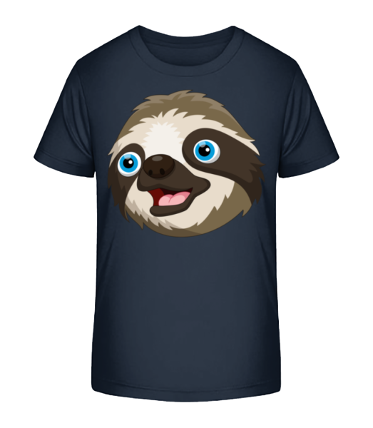 Cute Sloth - Kid's Bio T-Shirt Stanley Stella - Navy - Front