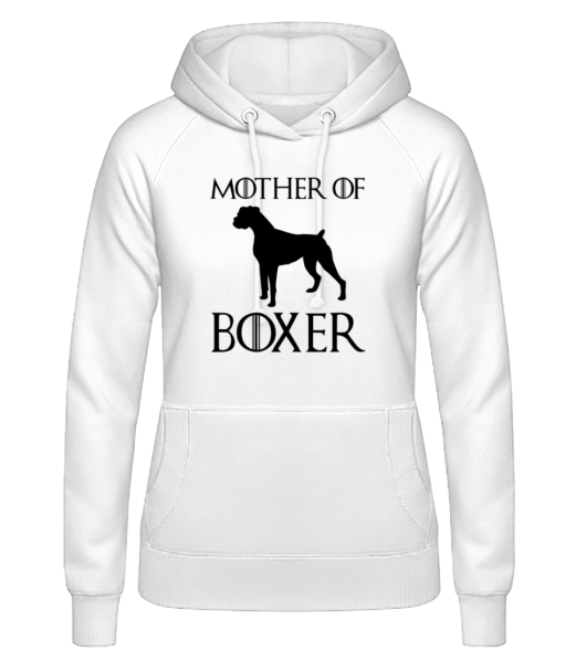 Mother Of Boxer - Women's Hoodie - White - Front