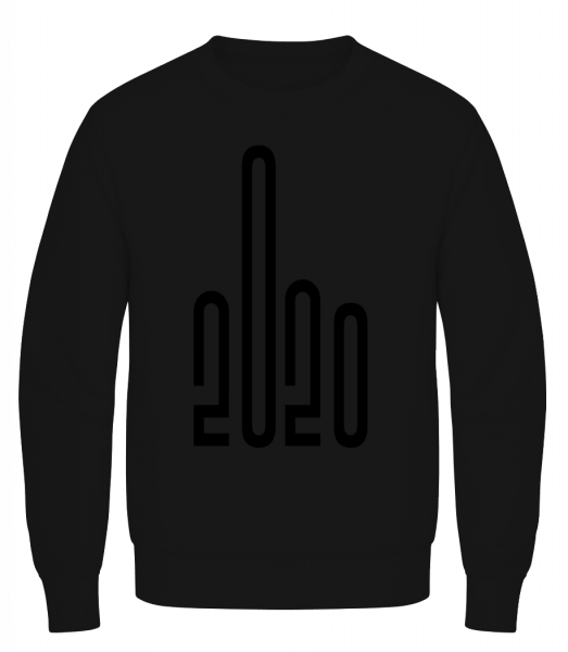 2020 Middle Finger - Men's Sweatshirt AWDis - Black - Front