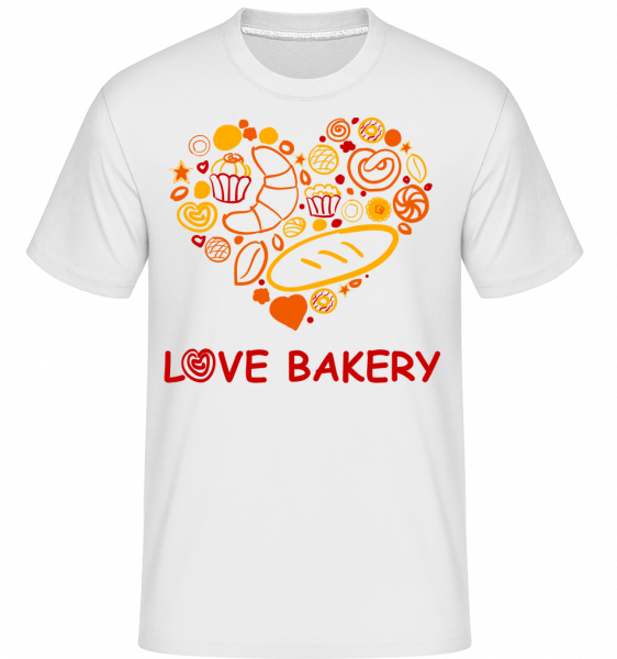 Love Bakery -  Shirtinator Men's T-Shirt - White - Vorn