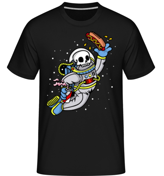 Astronout Skull - Shirtinator Männer T-Shirt - Schwarz - Vorne