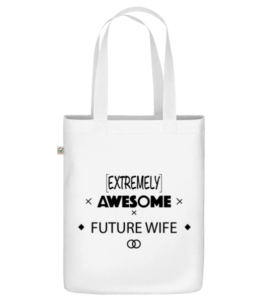 Awesome Future Wife - Organic tote bag - White - Front