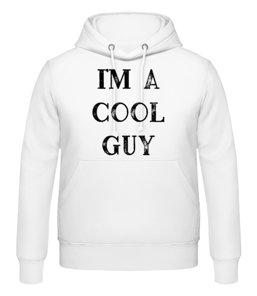 I Am A Cool Guy - Männer Hoodie - Weiß - Vorne