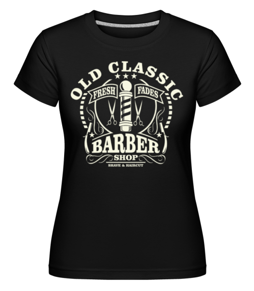 Old Classic Barber - Shirtinator Frauen T-Shirt - Schwarz - Vorne