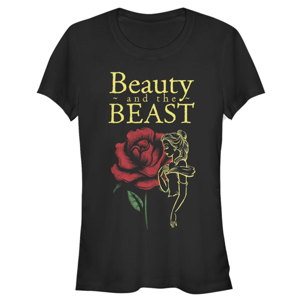 Disney - Die Schöne und das Biest - Belle Beauty And The Beast - Frauen T-Shirt - Schwarz - Vorne
