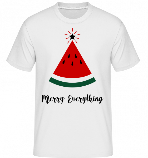 Merry Everything Christmas - Shirtinator Männer T-Shirt - Weiß - Vorn