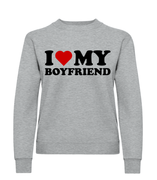 I Love My Boyfriend - Women's Sweatshirt - Heather grey - Front