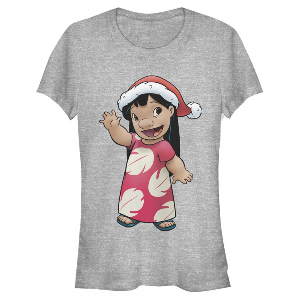 Disney Classics - Lilo & Stitch - Lilo Holiday - Christmas - Women's T-Shirt - Heather grey - Front