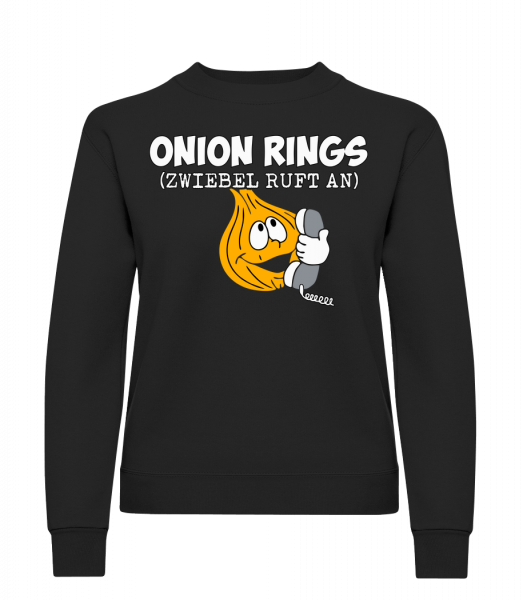 Onion Rings - Frauen Pullover - Schwarz - Vorn