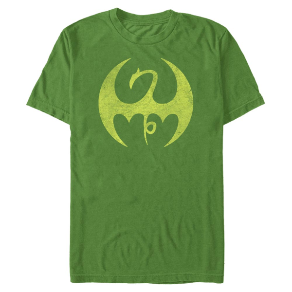 Marvel - Defenders - Iron Fist Iron Logo - Männer T-Shirt - Irischgrün - Vorne