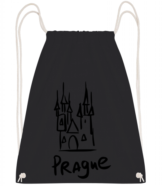 Prag Zeichen - Turnbeutel - Schwarz - Vorn