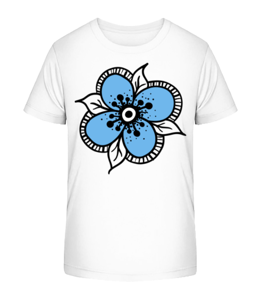 Flower Comic - Kid's Bio T-Shirt Stanley Stella - White - Front