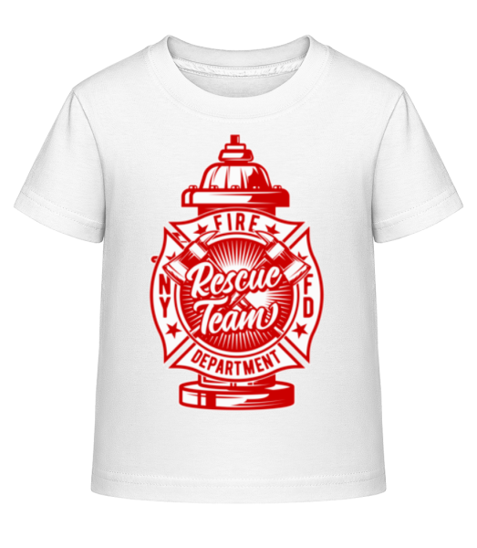 Rescue Team - Kinder Shirtinator T-Shirt - Weiß - Vorne