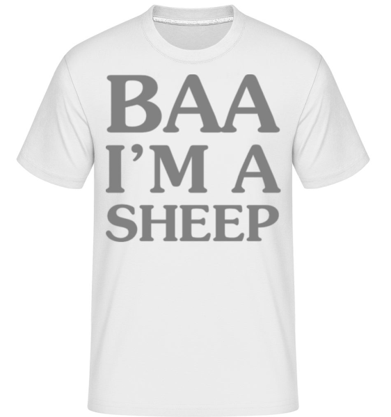 BAA I Am A Sheep -  Shirtinator Men's T-Shirt - White - Front