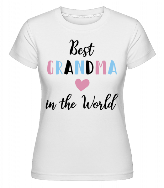 Best Grandma In The World -  Shirtinator Women's T-Shirt - White - Vorn
