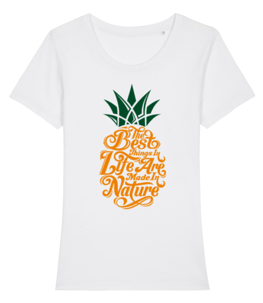 The Best Things In Life 2 - Women's Organic T-Shirt Stanley Stella - White - Front