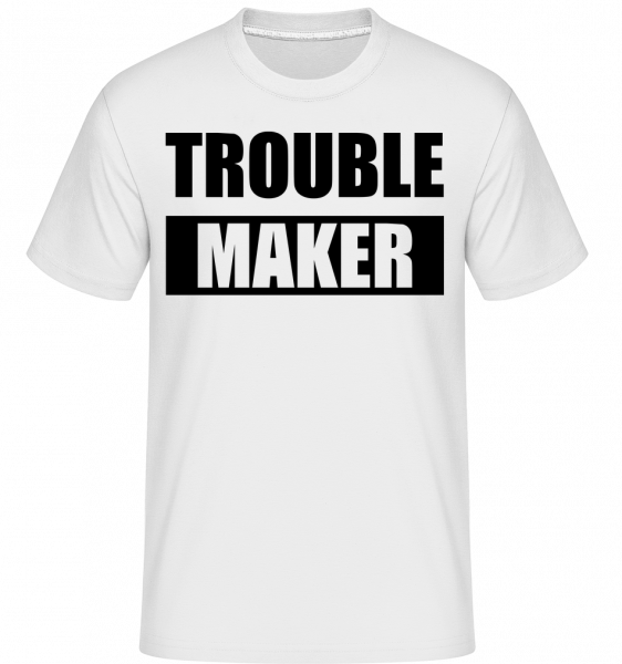 Troublemaker -  Shirtinator Men's T-Shirt - White - Front