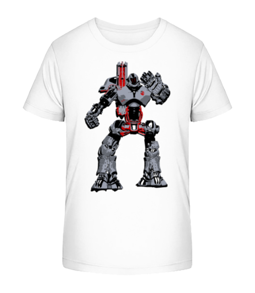 Kampfroboter - Kinder Bio T-Shirt Stanley Stella - Weiß - Vorne