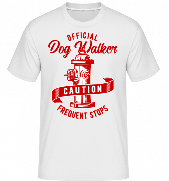 Official Dog Walker -  Shirtinator Men's T-Shirt - White - Front