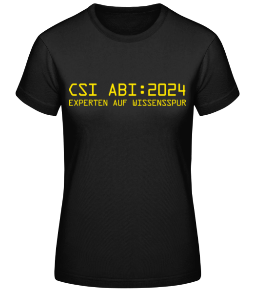 CSI ABI 2024 - Frauen Basic T-Shirt - Schwarz - Vorne