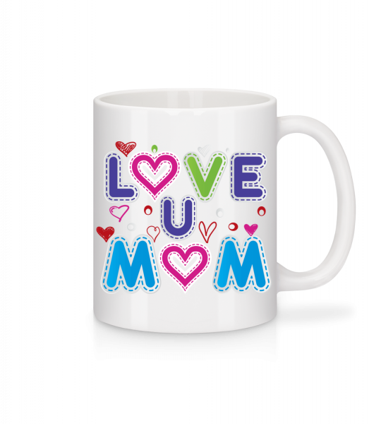 Mom Love - Tasse - Weiß - Vorn