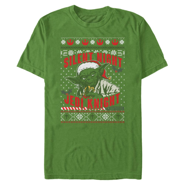 Star Wars - Yoda Silent Knight - Weihnachten - Männer T-Shirt - Irischgrün - Vorne