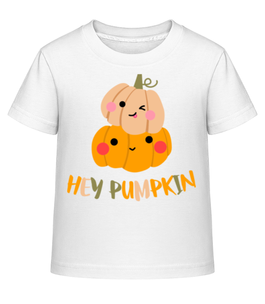 Hey Pumpkin - Kid's Shirtinator T-Shirt - White - Front