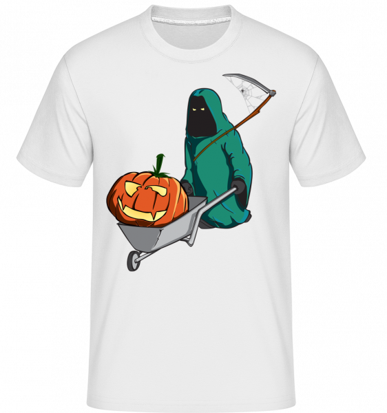 Halloween Grim Reaper -  Shirtinator Men's T-Shirt - White - Front