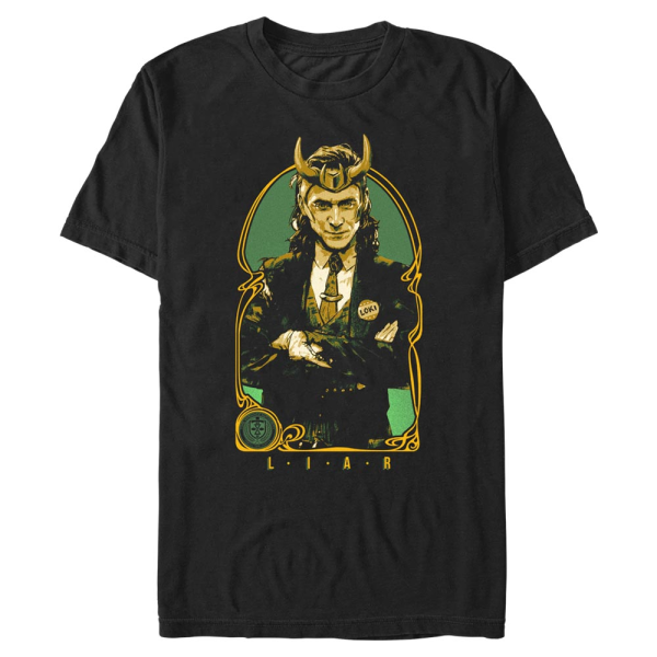 Marvel - Loki - Loki Liar - Männer T-Shirt - Schwarz - Vorne