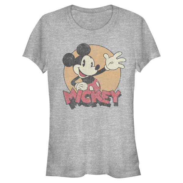 Disney - Micky Maus - Mickey Mouse Tried and True - Frauen T-Shirt - Grau meliert - Vorne