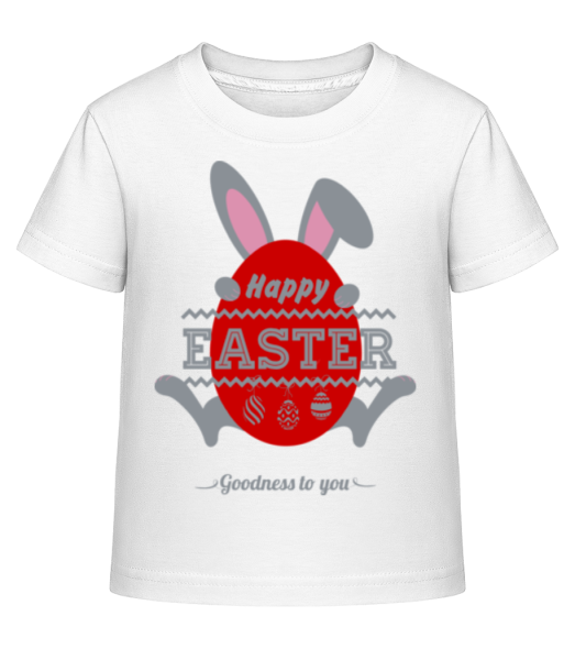 Happy Easter Logo - Kid's Shirtinator T-Shirt - White - Front