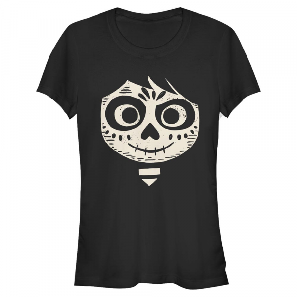 Pixar - Coco - Miguel Face - Halloween - Women's T-Shirt - Black - Front