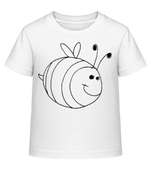 Kinder Comic - Biene - Kinder Shirtinator T-Shirt - Weiß - Vorne