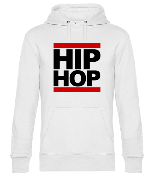 Hip Hop Logo - Unisex Premium Hoodie - Weiß - Vorne