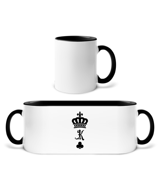 King Crown - Two-toned Mug - White / Black - Front