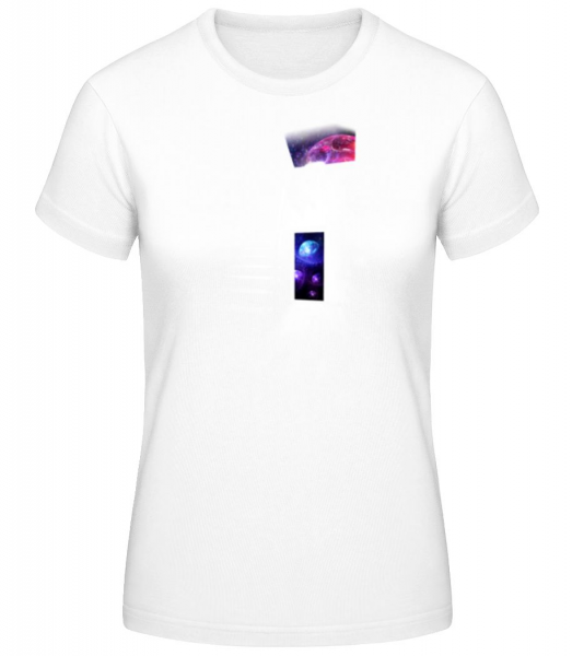 Universe House - Women's Basic T-Shirt - White - Front