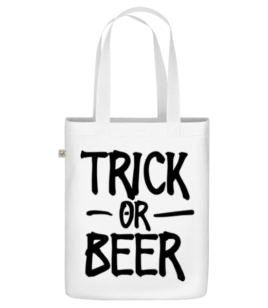 Trick Or Beer - Bio Tasche - Weiß - Vorne
