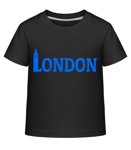 London UK - Kid's Shirtinator T-Shirt - Black - Front