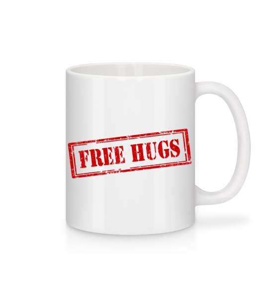 Free Hugs Sign - Mug - White - Front