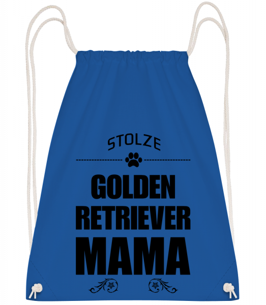 Stolze Golden Retriever Mama - Turnbeutel - Royalblau - Vorn