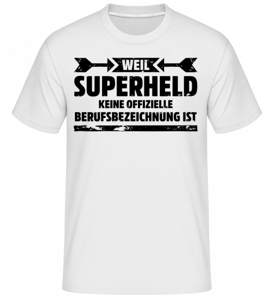 Superheld - Shirtinator Männer T-Shirt - Weiß - Vorn