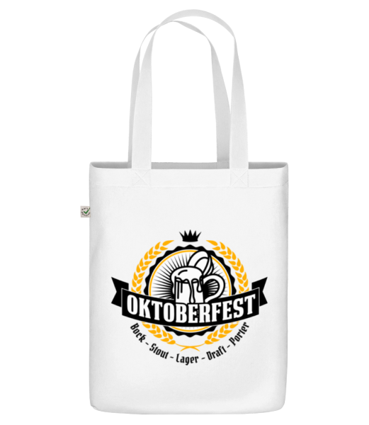 Oktoberfest Maß - Bio Tasche - Weiß - Vorne