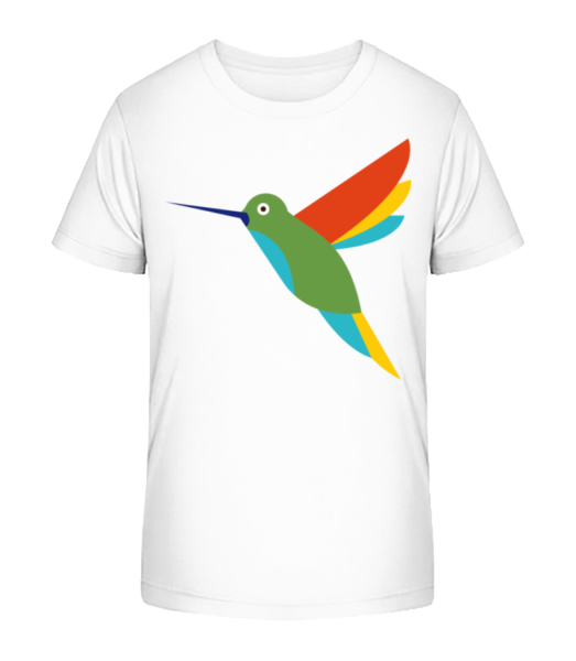 Hummingbird Comic - Kid's Bio T-Shirt Stanley Stella - White - Front