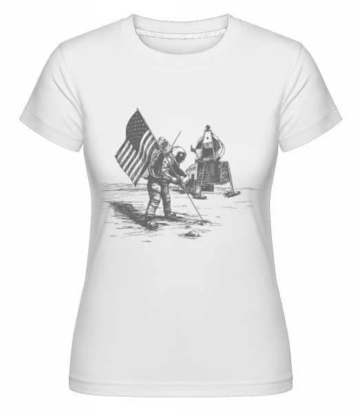 Mondlandung Apollo - Shirtinator Frauen T-Shirt - Weiß - Vorn