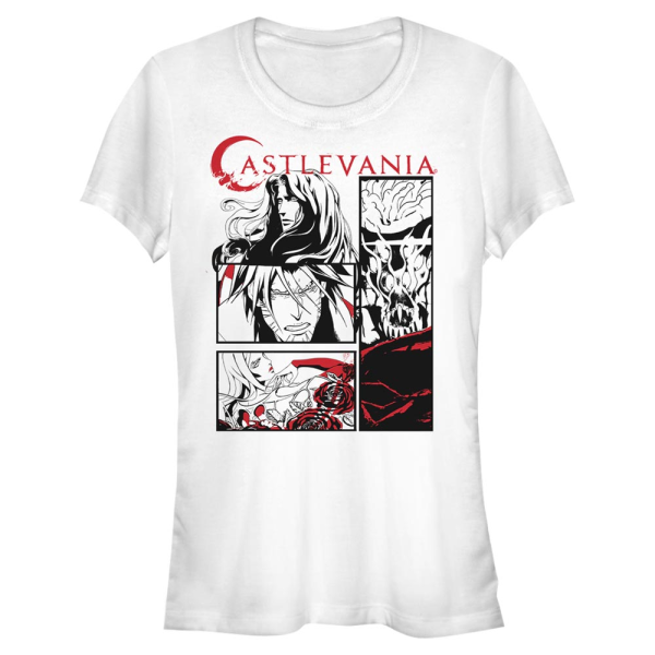Netflix - Castlevania - Skupina Comic Style - Women's T-Shirt - White - Front