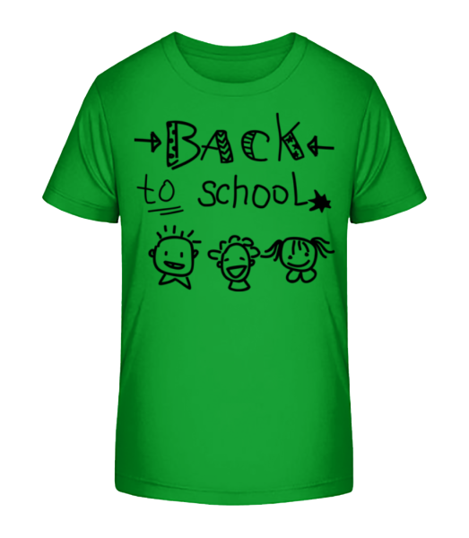 Back To School - Kid's Bio T-Shirt Stanley Stella - Green - Front