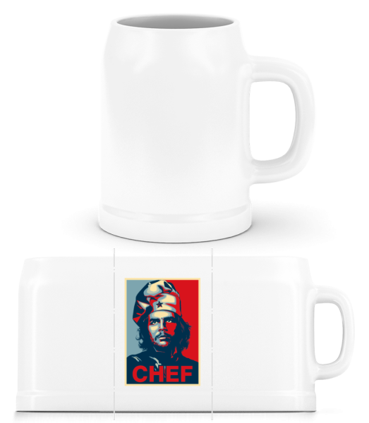 Chef - Beer Mug - White - Front