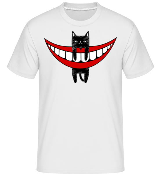 Katzenlächeln - Shirtinator Männer T-Shirt - Weiß - Vorne