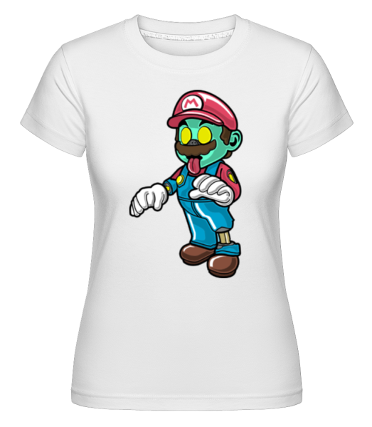 Super Mario Zombie -  Shirtinator Women's T-Shirt - White - Front